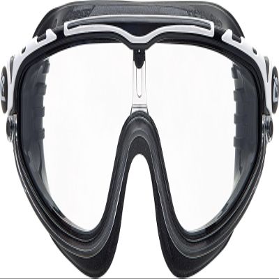 Cressi Skylight Swimming Goggles, Silver, Black/White-Black Frame