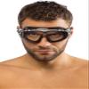Cressi Skylight Swimming Goggles, Silver, Black/White-Black Frame view 4