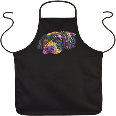 Savvy Labrador Neon Art Print Apron