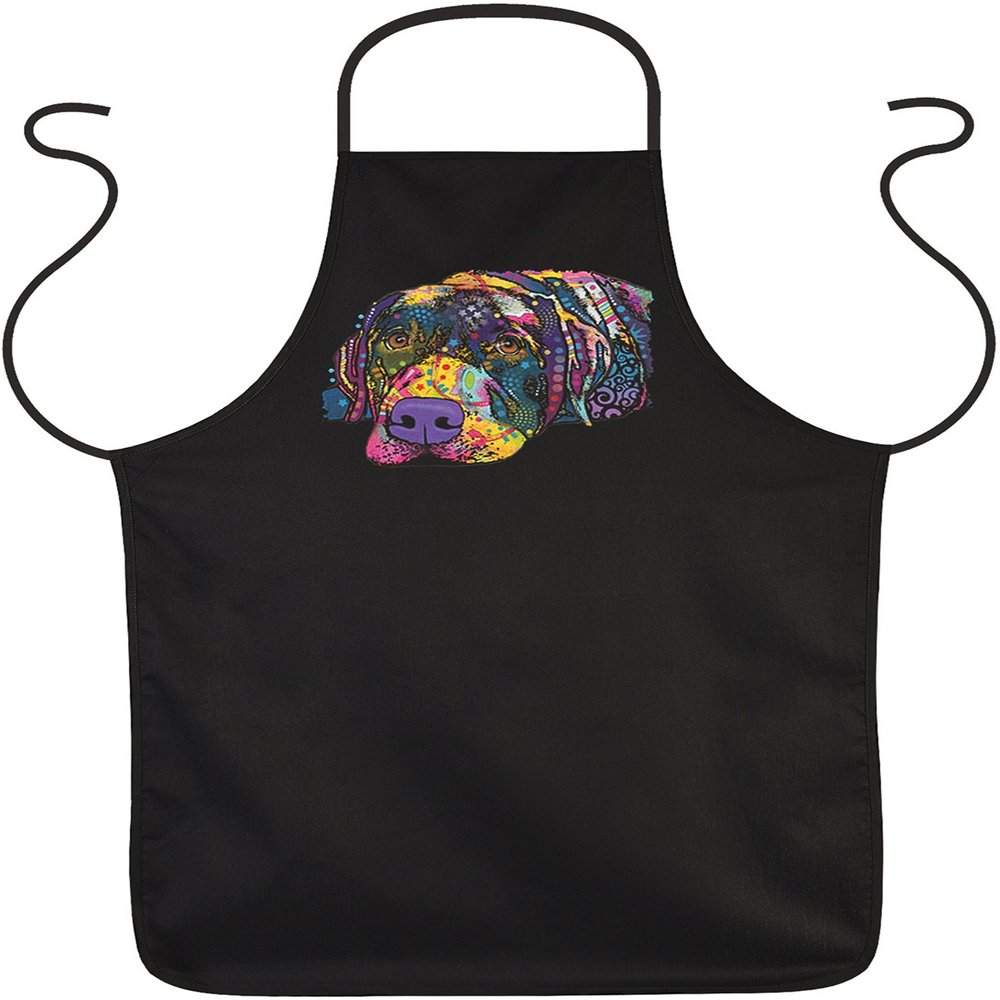 Savvy Labrador Neon Art Print Apron