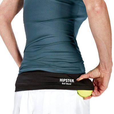 Tourna Hipster Ball Band for Holding Tennis Balls and Pickleballs - Large, Black
