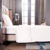 THXSILK 2-Piece Silk Bedding Set, 135 x 200 cm Duvet Cover and 80 x 80 cm Pillowcase, White view 4