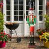 4/5/6-Ft Giant Wooden Nutcracker King/Soldier, Green view 2