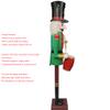 4/5/6-Ft Giant Wooden Nutcracker King/Soldier, Green view 3