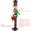 4/5/6-Ft Giant Wooden Nutcracker King/Soldier, Green view 4