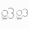 Outus 100 Book Binding Rings, 2.5 cm and 1.9 cm, Silver view 2