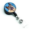 Caroline's Treasures Norwegian Elkhound Blue Retractable Badge Reel, Multicolor (lh9398bubr) view 1
