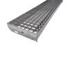 Grating Step - 800 x 270 mm - Anti-Slip Safety Nosing - Mesh Size 30 x 10 - Bearing Bar 20/1.5 mm view 1