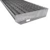 Grating Step - 800 x 270 mm - Anti-Slip Safety Nosing - Mesh Size 30 x 10 - Bearing Bar 20/1.5 mm view 3