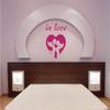 Wandtattooladen Wall Decal – Angels in Love, 77 x 95 cm, Red view 1