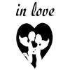 Wandtattooladen Wall Decal – Angels in Love, 77 x 95 cm, Red view 2