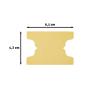 Vaessen Creative 21439-024 Large Tag Shape Punch, Purple view 3