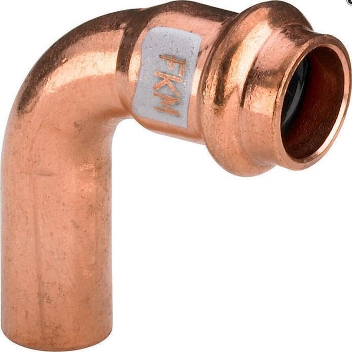 Viega 4516.1 - Profipress S 90° Bend, 22 mm Diameter, Copper