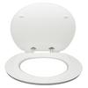 EISL Toilet Seat with Wood Core and Genuine Bamboo Surface, Soft-Close, Bamboo/White, EDSPBA01 view 2