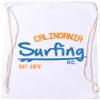 Ezyshirt Surfing California Cotton Drawstring Bag view 1
