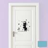 ilka parey Wandtattoo-Welt Horse Door/Furniture Sticker with Custom Name, M2027, Light Blue, M (45 × 45 cm) view 1