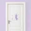 ilka parey Wandtattoo-Welt Horse Door/Furniture Sticker with Custom Name, M2027, Light Blue, M (45 × 45 cm) view 3