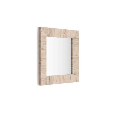 Mobili Fiver Giuditta 65 Wall Mirror, Natural Oak
