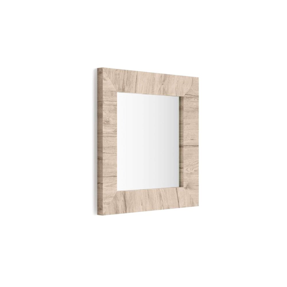 Mobili Fiver Giuditta 65 Wall Mirror, Natural Oak