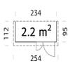 ITALFROM Wooden Garden Storage Annex, 16 mm, 2.2 m² view 3