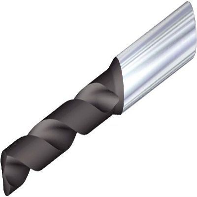 WIDIA VDS402A01600 VariDrill VDS402A, 1.6 mm Diameter, 140° Point Angle, Right-Hand Cut, Conical Point, Carbide, TiAlN Coating
