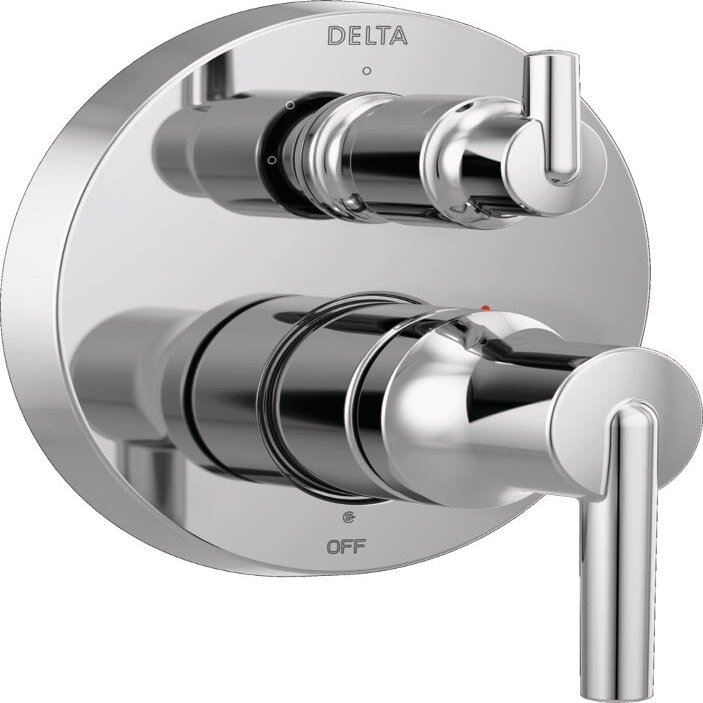 Delta T24859 Trinsic Modern Monitor 14 Series 3-Setting Valve Trim with Integrated Diverter, Chrome