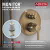 Delta T24859 Trinsic Modern Monitor 14 Series 3-Setting Valve Trim with Integrated Diverter, Chrome view 4