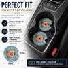 Caroline's Treasures Snowflake Yorkie Yorkshire Terrier Set of 2 Car Cup Holder Coasters, Multicolor view 2