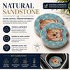 Caroline's Treasures Snowflake Yorkie Yorkshire Terrier Set of 2 Car Cup Holder Coasters, Multicolor view 4