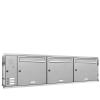 AL 3-Compartment Recessed Mailbox System with Doorbells, Stainless Steel view 1