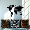 Wandtattooladen World Map Wall Decal, 220 x 110 cm, Lavender view 2