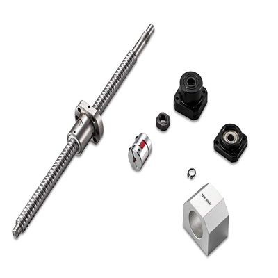 TEN-HIGH SFU2005 1700 mm Ball Screw with Single Ball Nut, FK/FF Set, Coupling and Nut Cover for CNC