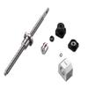 TEN-HIGH SFU2005 1700 mm Ball Screw with Single Ball Nut, FK/FF Set, Coupling and Nut Cover for CNC view 1