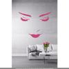 CLICKANDPRINT Face Wall Decal, 140 x 112.6 cm, Pink view 2