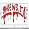 CLICKANDPRINT “sponge over it” Reflective Red Sticker, 100 × 31.7 cm view 2