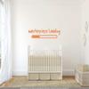 CLICKANDPRINT Wall Sticker “Masterpiece Loading,” 210 × 49 cm, Light Red-Orange view 2