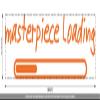 CLICKANDPRINT Wall Sticker “Masterpiece Loading,” 210 × 49 cm, Light Red-Orange view 3