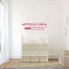 CLICKANDPRINT “masterpiece loading” Wall Sticker, 170 x 39.6 cm, Pink view 2