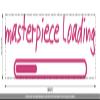 CLICKANDPRINT “masterpiece loading” Wall Sticker, 170 x 39.6 cm, Pink view 3
