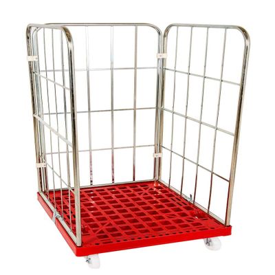 Roll Container 1,450 mm, 3-Sided Galvanized