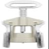 FMprofessional Wine/Prosecco Opener with Cap Lifter, Silver/Beige view 1