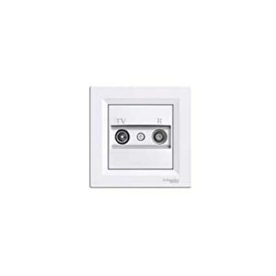 Schneider Electric EPH3300121 TV/FM End Socket, White