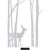 CLICKANDPRINT Forest Wall Decal, 30 x 21.1 cm, Light Gray – Wall Tattoo/Wall Sticker/Vinyl view 1