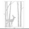 CLICKANDPRINT Forest Wall Decal, 30 x 21.1 cm, Light Gray – Wall Tattoo/Wall Sticker/Vinyl view 3