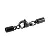 Auroris Stainless Steel Lobster Clasp, 3 mm Hole, Black, 1 Pc. view 1