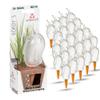 Scheurich S Birdy Water Dispenser | Clear | 90 ml | Small Watering Globe with Terracotta Stem view 1