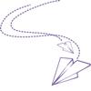 CLICKANDPRINT Paper Airplane II Sticker, 120 x 117.2 cm, Lavender, Decorative Sticker / Car Sticker / Decal / Vinyl view 1