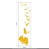 CLICKANDPRINT Flying Books Wall Decal, 250 x 72.5 cm, Signal Yellow view 3
