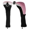 Andux 2-Pack Hybrid Golf Club Headcovers, Iron Covers with Interchangeable Number Labels, CTMT-02, Pink, Reusable view 1