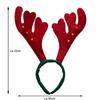 Ciffre 3-Piece Christmas Hat Set – Green Antlers with Bells view 3